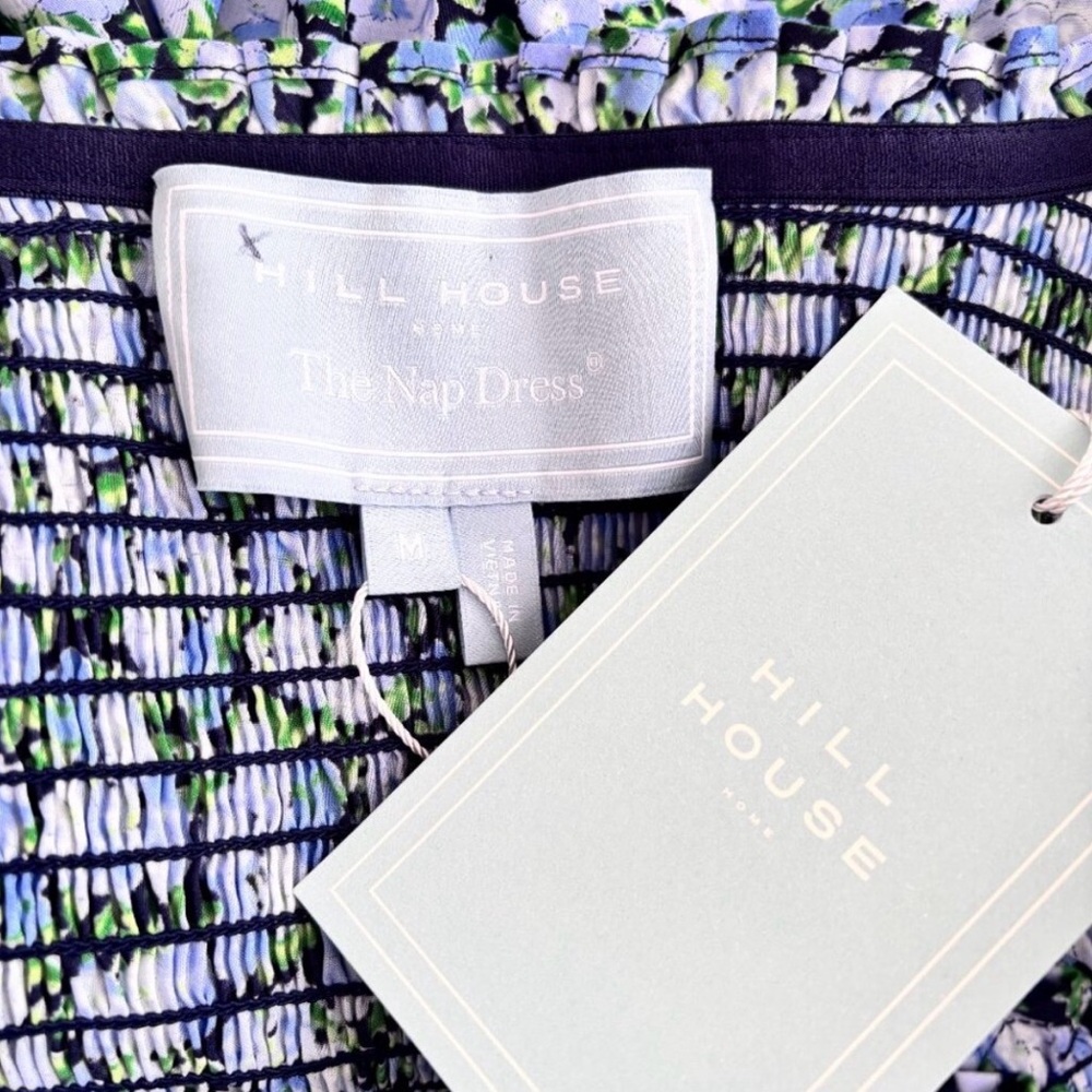 Hill House The Norah Nap Dress in Blue Multi Pansy - Picture 4 of 4